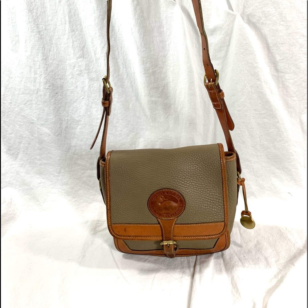 DOONEY & BOURKE Surrey two tone leather flap bag